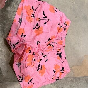 Cynthia Rowley Pink and Orange Floral Women Shorts